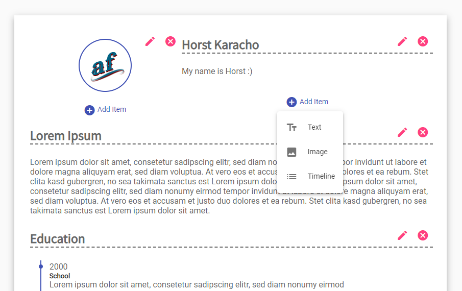 CV Builder Preview